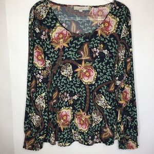 Loft 100%Rayon Floral Top